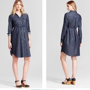 NWOT Isabel Med Jean maternity shirt dress